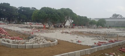 Lahan Parkir Puluhan Ribu Peserta Ujian SKD CASN di Kota Malang Belum Siap Pakai