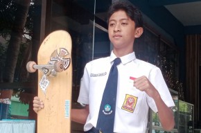 Avdavin jadi Atlet Skateboard setelah Bermain di Alun-Alun Kota Malang