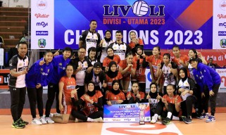Popsivo Polwan Juara Putaran Reguler Kedua Livoli 2023 Usai Kalahkan Petrokimia