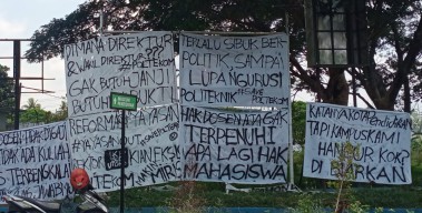Bangunan Mangkrak, Mahasiswa Poltekom Malang Sentil Kampus