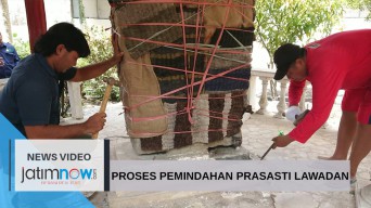 Video: Proses Pemindahan Prasasti Lawadan ke Museum Daerah Tulungagung