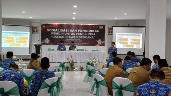 KPU Lamongan Sosialisasikan Distribusi Logistik di Tengah Ancaman Bencana Hidrometereologi