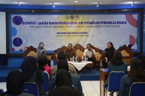 Sasar Milenial, FIA Unitomo Gelar Sosialisasi dan Pendidikan Pemilih Pemilu 2024