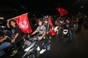 Ketum PSI Kaesang di Surabaya Disambut Bising Knalpot 600 Riders