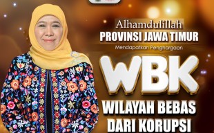 2 Unit Kerja Pemprov Jatim Raih Penghargaan Zona Integritas Bebas Korupsi