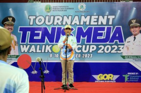 Mas Adi Buka Turnamen Tenis Meja Wali Kota Cup Tahun 2023 di GOR Untung Suropati Kota Pasuruan