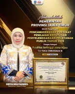 Pemprov Jatim Raih Penghargaan Ombudsman RI, Predikat Kualitas Tertinggi