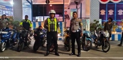 Balap Liar, Polres Sumenep Amankan Puluhan Motor dengan Knalpot Brong