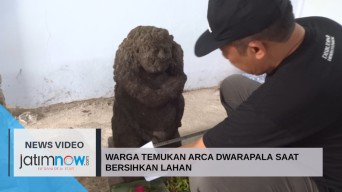 Video: Warga Temukan Arca Dwarapala Saat Bersihkan Lahan