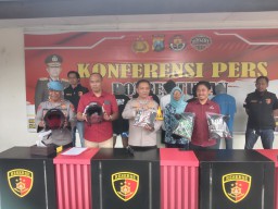 Polres Tuban Amankan 6 Oknum Pesilat Tersangka Pengeroyokan 2 Pemotor