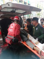 2 Orang Terluka Parah akibat Ledakan AC di Ruko Golden Palace Surabaya
