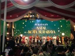 Kemeriahan Perayaan Natal di Balai Kota, Bukti Toleransi Warga Surabaya