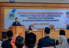 Bupati Fandi Akhmad Yani Lantik 130 Pejabat Lingkup Pemkab Gresik