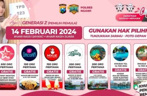 7 Hadiah dari Polres Ngawi buat Gen Z usai Nyoblos, Ada Tiket Nonton dan Wisata