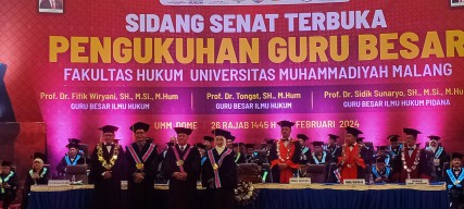 Guru Besar Baru UMM Malang Serukan Akademisi Netral Bermanfaat di Pemilu