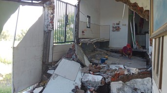 Tanah Ambles di Driyorejo Gresik, 5 Rumah Rusak Parah