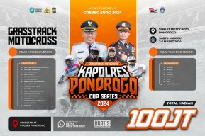 Kapolres Cup Motorcross Ponorogo Digelar Sabtu-Minggu Esok, Hadiahnya Rp100 Juta