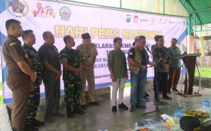 PWI Bangkalan Gelar Deklarasi Pemilu Damai, Pj Bupati: Ini Arti Pentingnya Pers