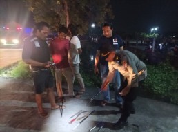 Polisi Amankan 6 Sajam saat Tawuran Pesilat di Lamongan