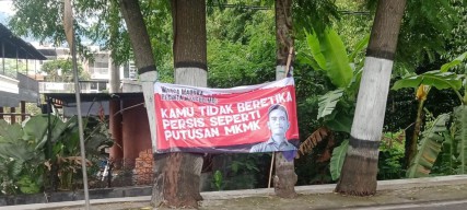 Bawaslu Kota Batu Tertibkan Spanduk Kecam Gibran, Ini Dalihnya
