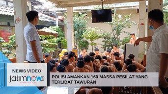 Video: Polisi Amankan 160 Pesilat yang Terlibat Tawuran