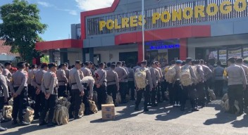684 Personel Polres Ponorogo Amankan 2.893 TPS,  Ini Skemanya