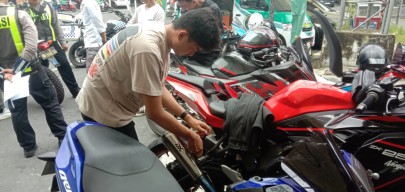 10 Motor Berknalpot Brong di Malang Terjaring Operasi Keselamatan Semeru 2024