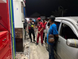 Polres Probolinggo Cek SPBU jelang Mudik, Hindari Kecurangan Bensin Campur Air