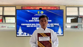 1 Napi di Lapas Kelas I Malang dapat Remisi Hari Suci Nyepi