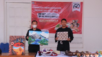 Warga Binaan Lapas Kediri Pamerkan Produk Kerajinan dan Hasil Pertanian
