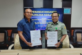 BRI Surabaya dan Balai Besar Veterina Farma Pusvetma Teken Kerja Sama