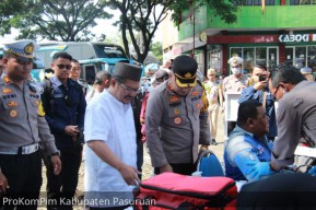 Pemudik Gratis Pemkab Pasuruan Tiba di Lokasi Tujuan, Ini Pesan Pj Bupati