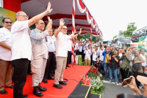3.840 Peserta Mudik Gratis Pemprov Jatim Berangkat dari Surabaya, Ini Rutenya