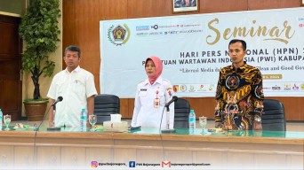 Hari Pers Nasional, PWI Bojonegoro Gelar Diskusi bersama OPD dan Camat
