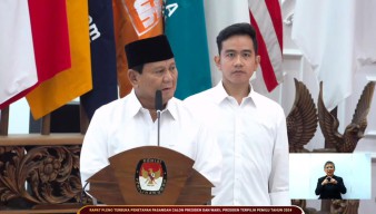 KPU Tetapkan Prabowo - Gibran jadi Presiden - Wapres, Paslon 03 Tak Hadir