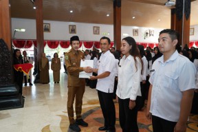 538 ASN Berstatus PPPK di Trenggalek Dilantik, Wabup Beri Pesan Ini