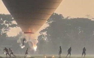Balon Udara Bawa Mercon Meledak di Ponorogo, 4 Terluka