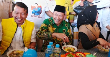 Subandi-Mimik Rancang Koalisi Besar di Pilbup Sidoarjo dari Warung Soto Lamongan