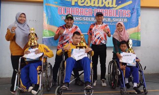 Dispora Lamongan Gelar Festival Olahraga Wadahi Potensi Pelajar Disabilitas