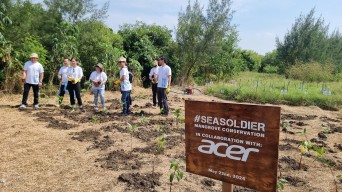 Acer Tanam Ribuan Mangrove di Surabaya, Taglinenya SayangBumi