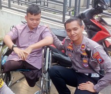 Polresta Malang Kota Beri Kaki Palsu Puluhan Korban Kecelakaan Lalu Lintas