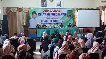 Relawan Punokawan Deklarasi Dukung Abdul Ghofur Maju Pilbup Lamongan