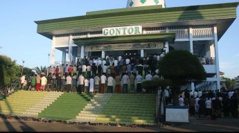 Suasana Salat Idul Adha di Pondok Gontor Ponorogo