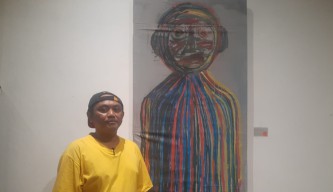Pameran Tunggal Bayu Kabol di Galeri Surabaya, Wajah-wajah dalam Cermin Diri