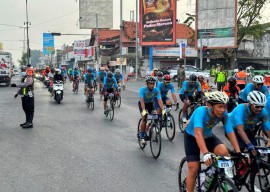 Ratusan Personel Amankan Tour de Panderman Melintas di Sidoarjo