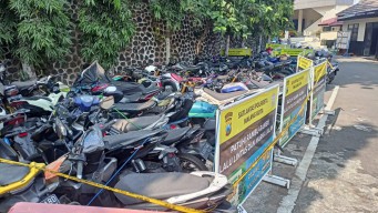 99 Motor Balap Liar dan Knalpot Brong Diamankan Polresta Kota Malang