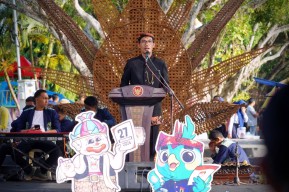 KPU Jatim Luncurkan Kirab Maskot Pilkada 2024 di Pacitan