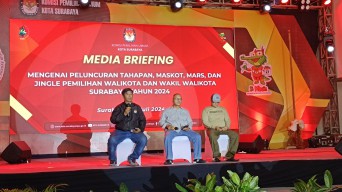 KPU Surabaya Launching Maskot Si Mbois