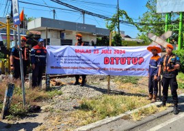 KAI Daop 8 Surabaya Tutup JPL 38 dan 39 Sidoarjo