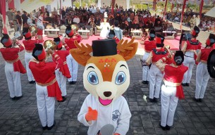 Cak Ruswan, Rusa Bawean Maskot Pilkada Gresik 2024